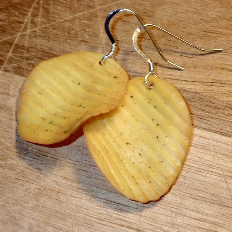 Chips örhängen silver / guldcreoler