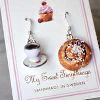 Espresso with Cinnamon Bun Earrings