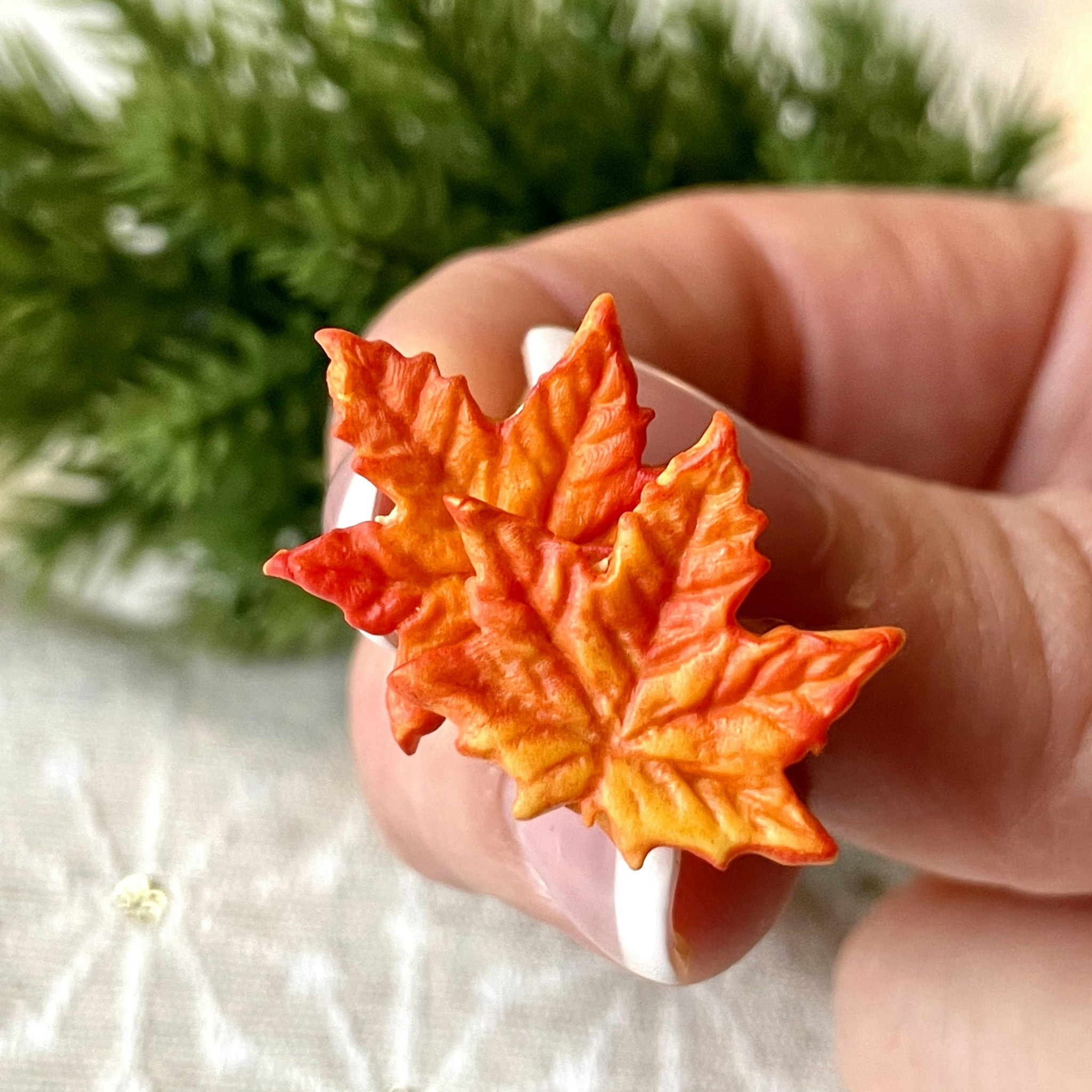 Autumn Leaves Silver Earrings