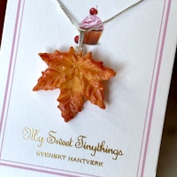 Autumn Leaves Necklace Gold