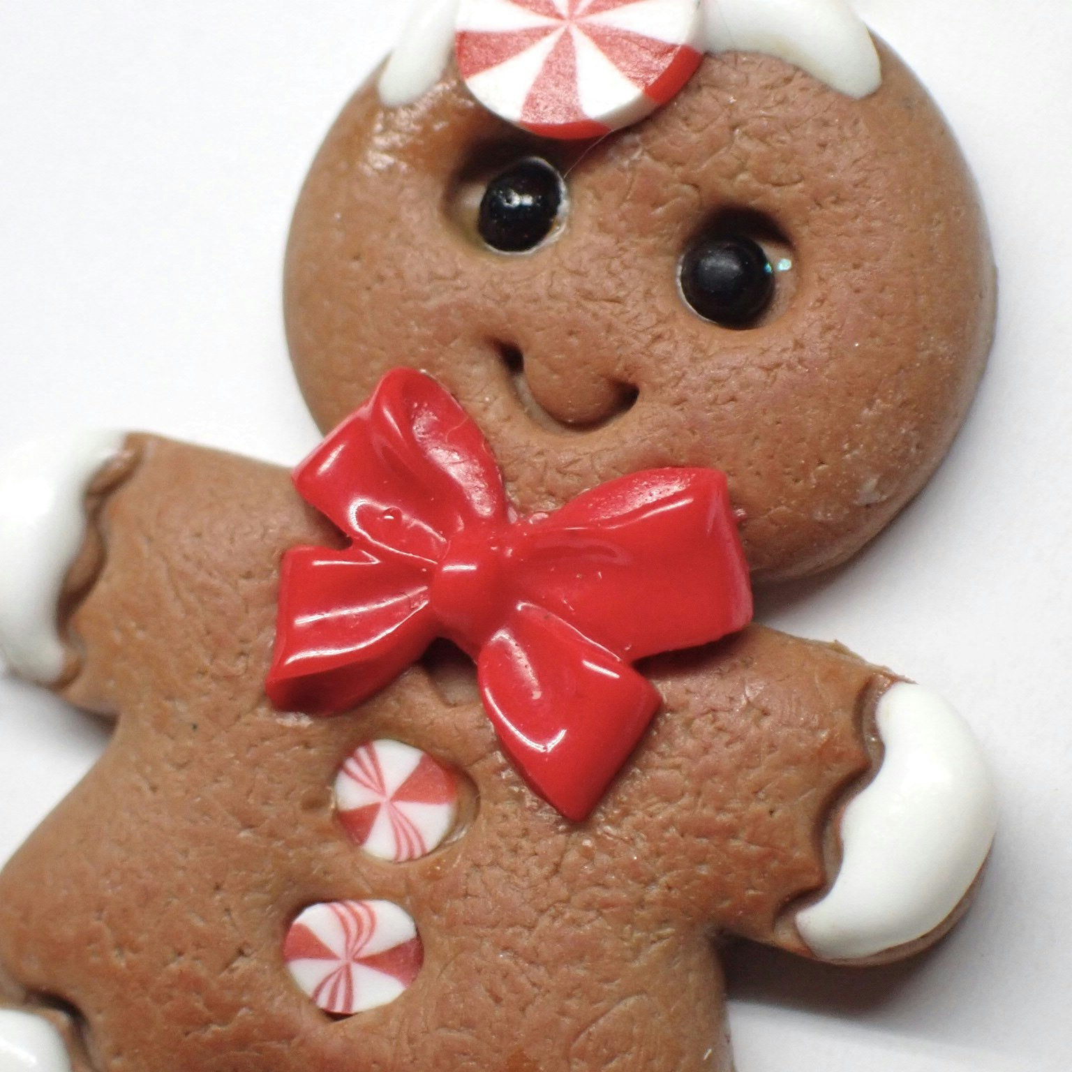 Pepparkaksgubbe nyckelring silver/guld