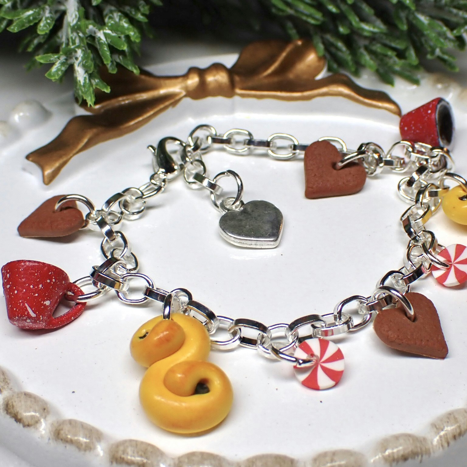 Bracelet "Mulled Wine / Glogg Fika" Silver