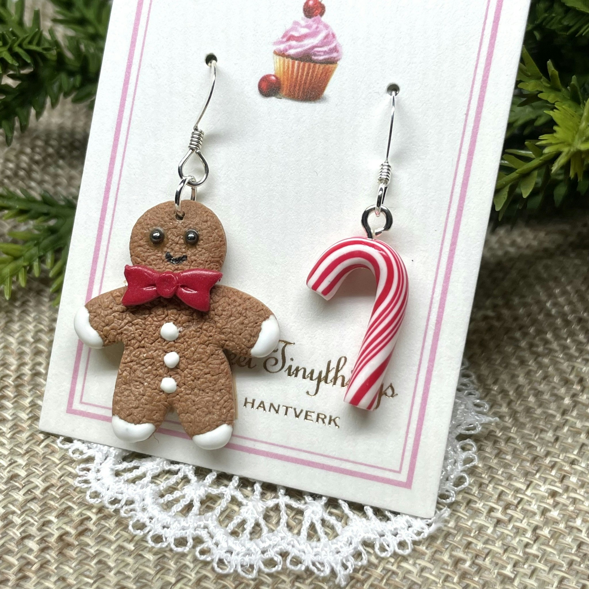 Pepparkaksgubbe och polkagris (finns endast 1 par!)