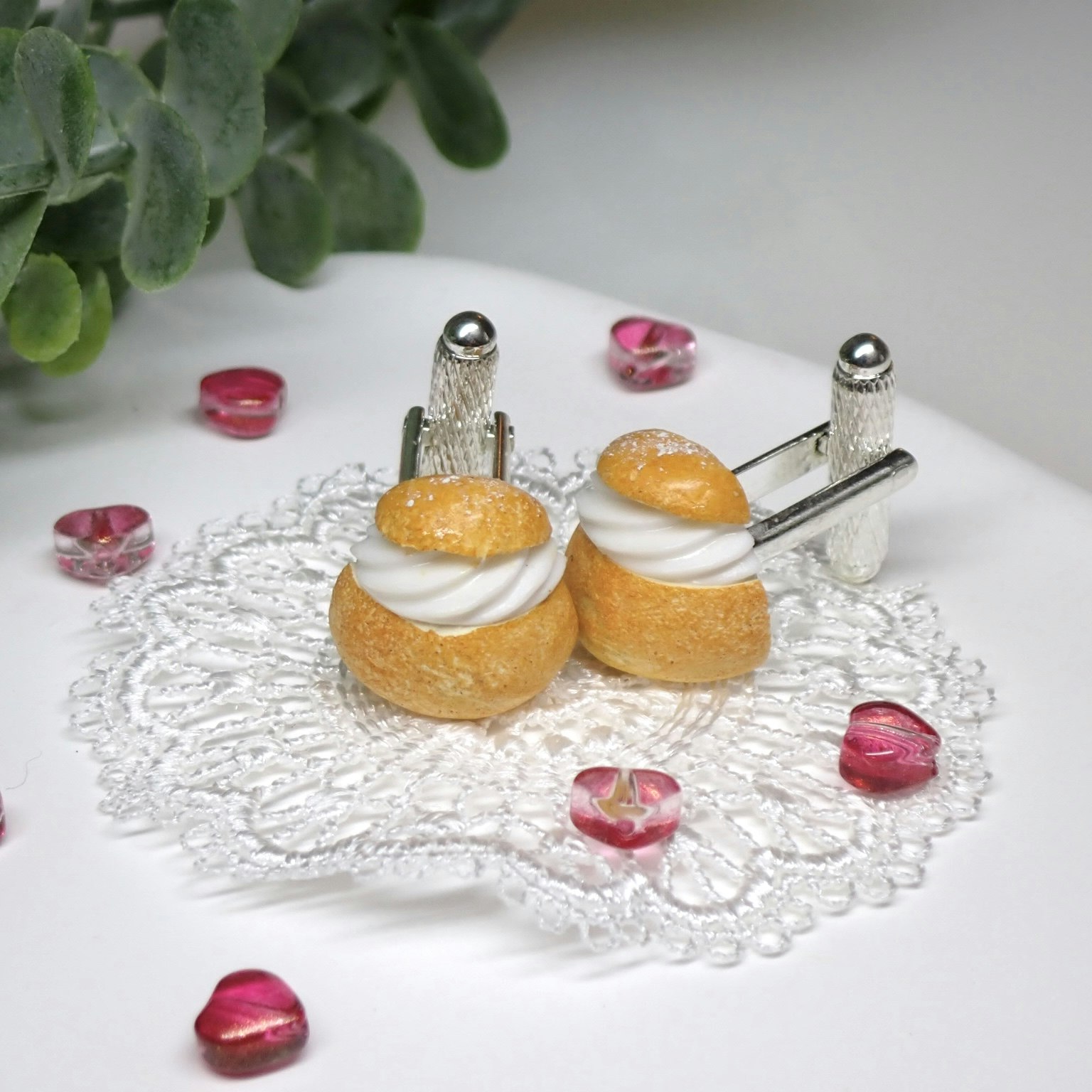 Semla manschettknappar 1 par