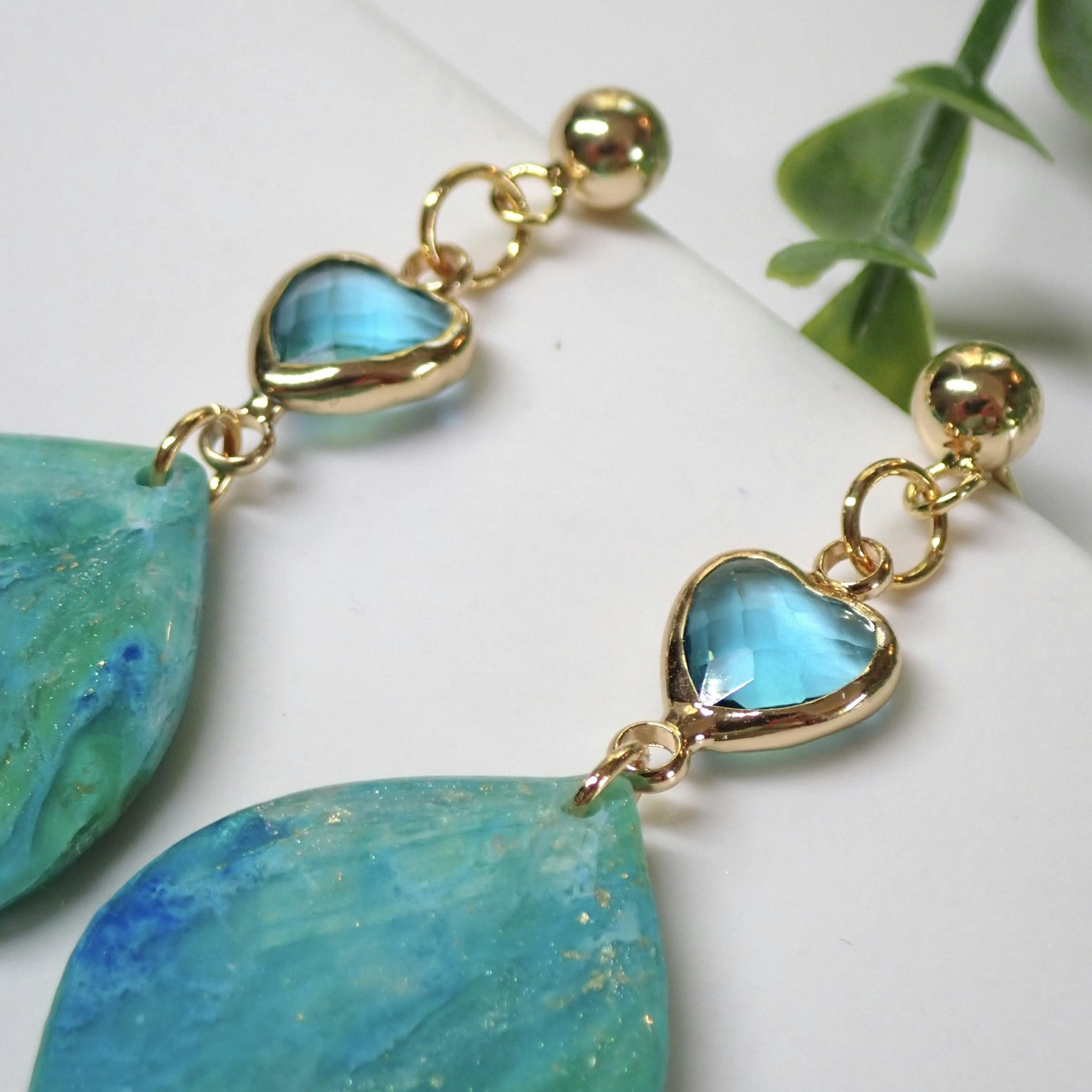 Livia Crystal Heart Blue