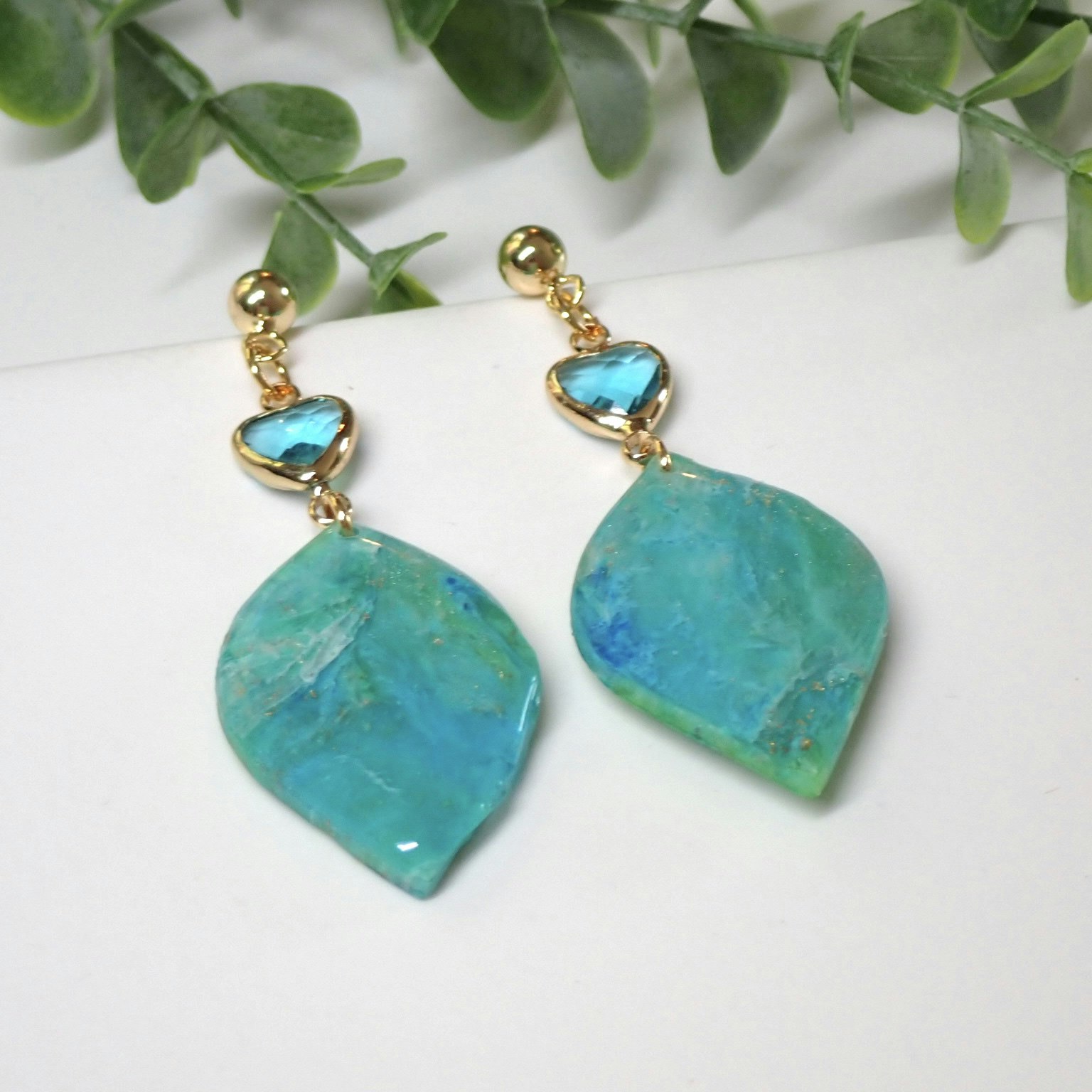 Livia Crystal Heart Blue