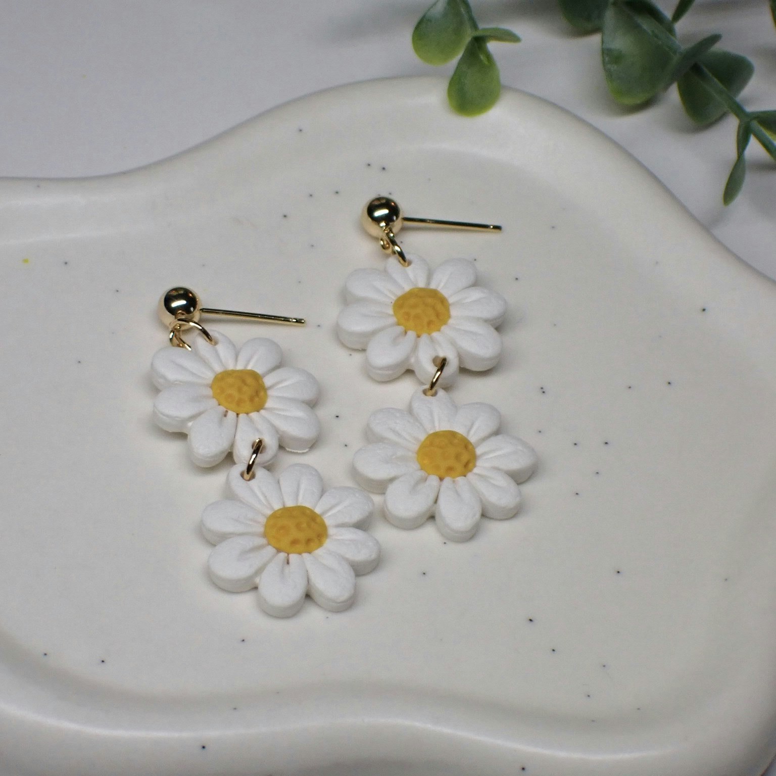 Daisy prästkragar single/double guld/silver