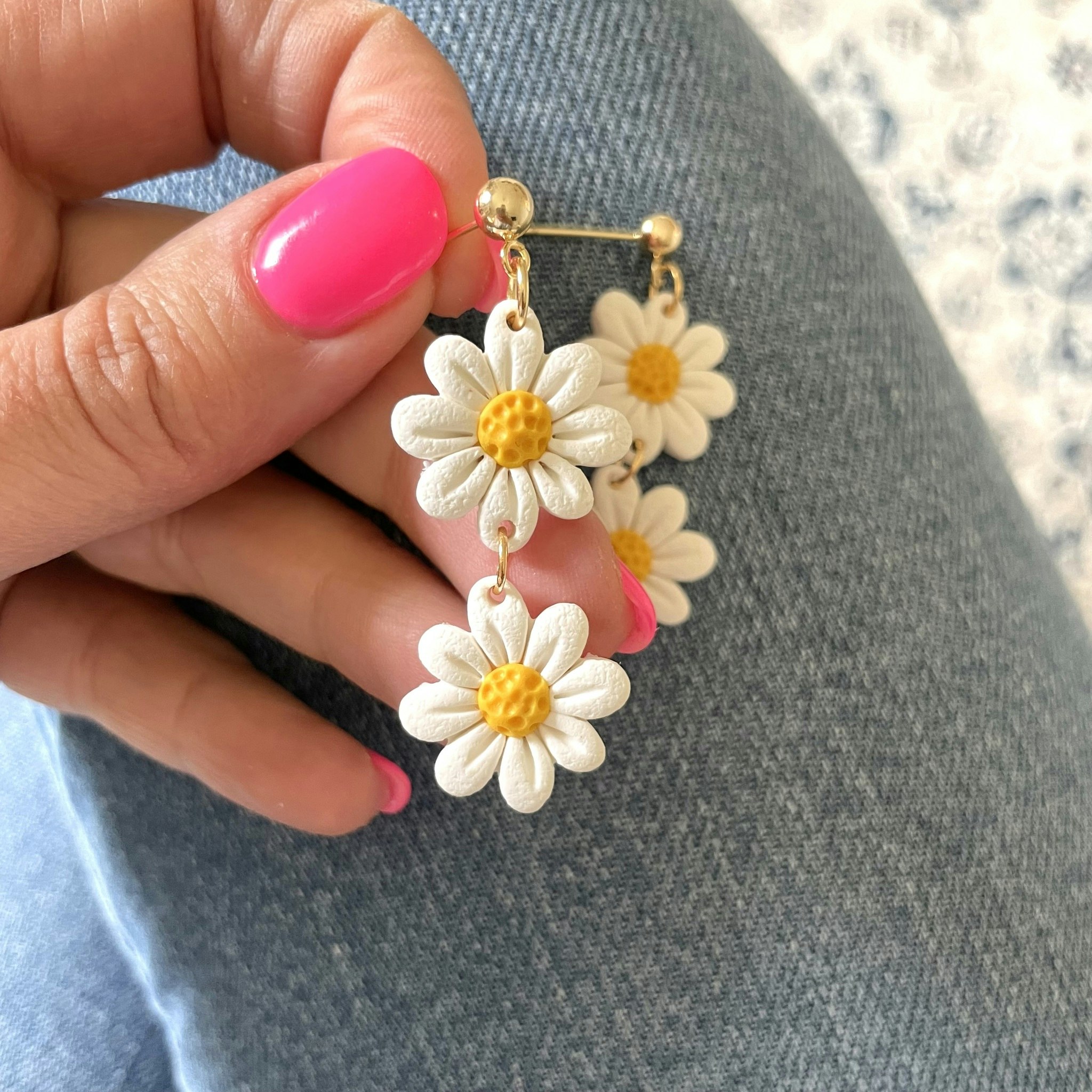 Daisy prästkragar single/double guld/silver