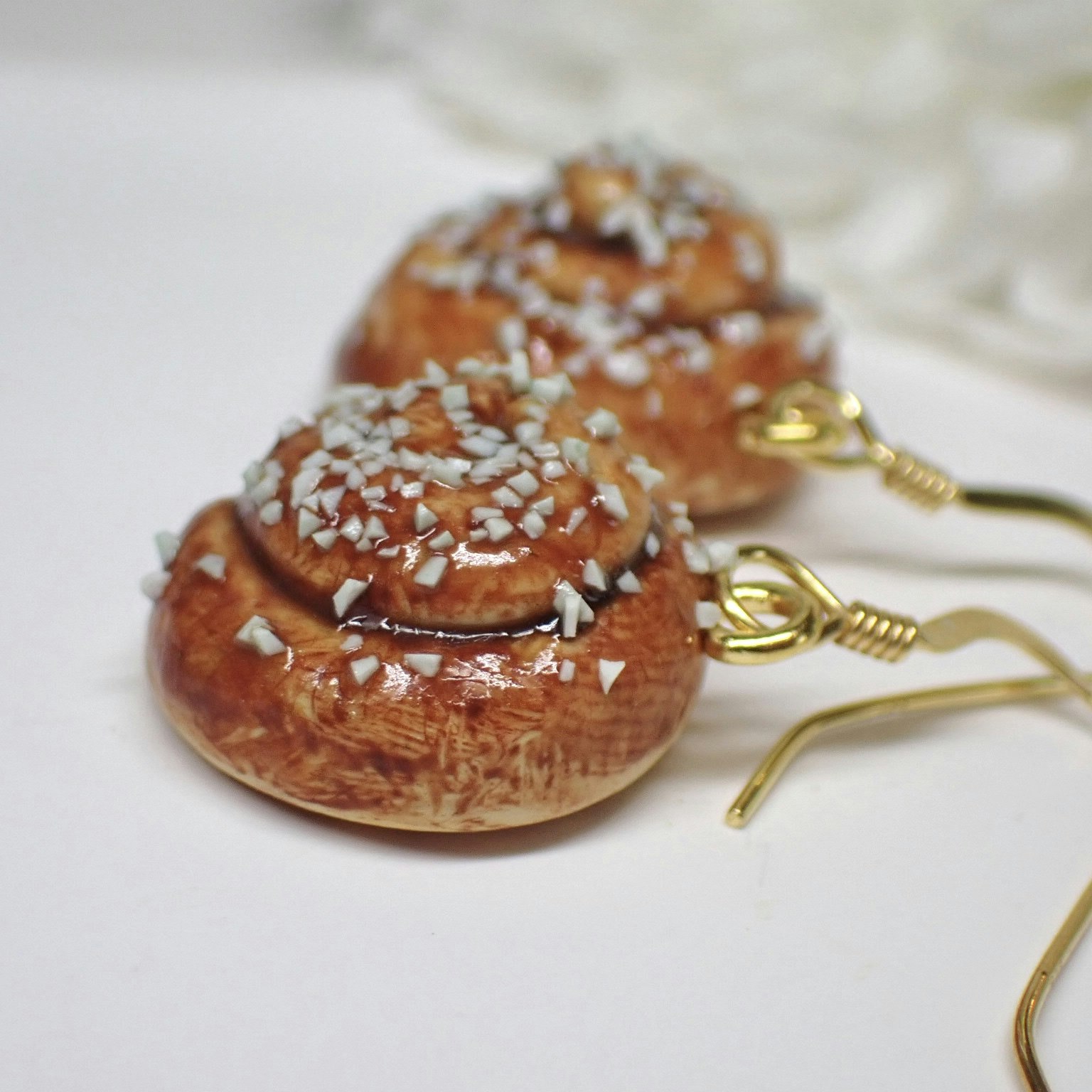 Cinnamon Bun Earrings
