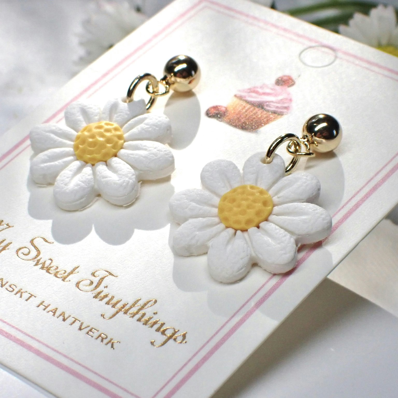 Daisy prästkragar single/double guld/silver