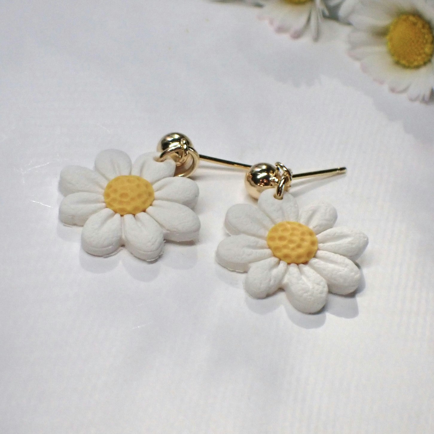 Daisy prästkragar single/double guld/silver