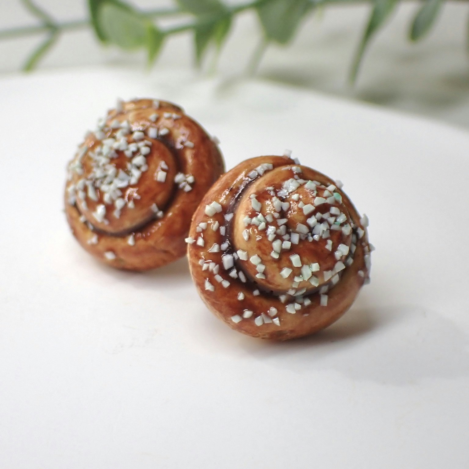 Cinnamon Bun Earrings