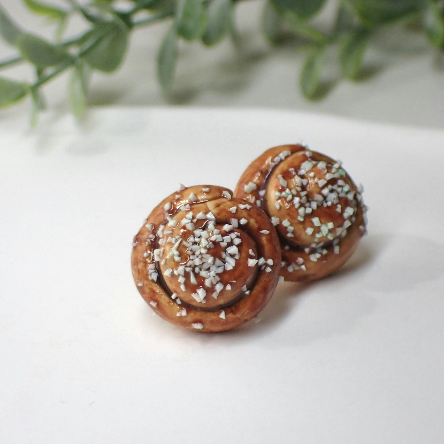 Cinnamon Bun Earrings