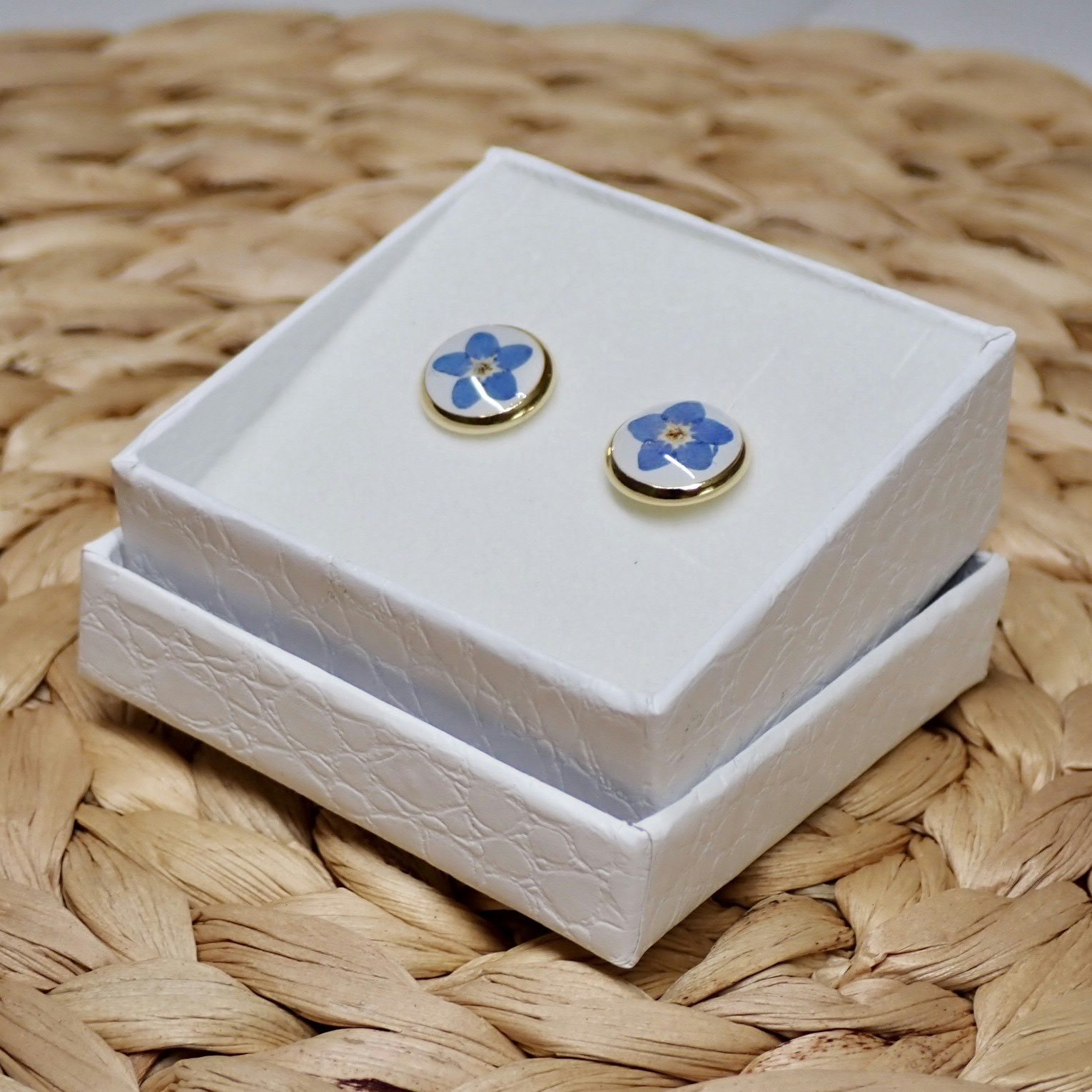 Förgätmigej No. 2 Örhängen studs
