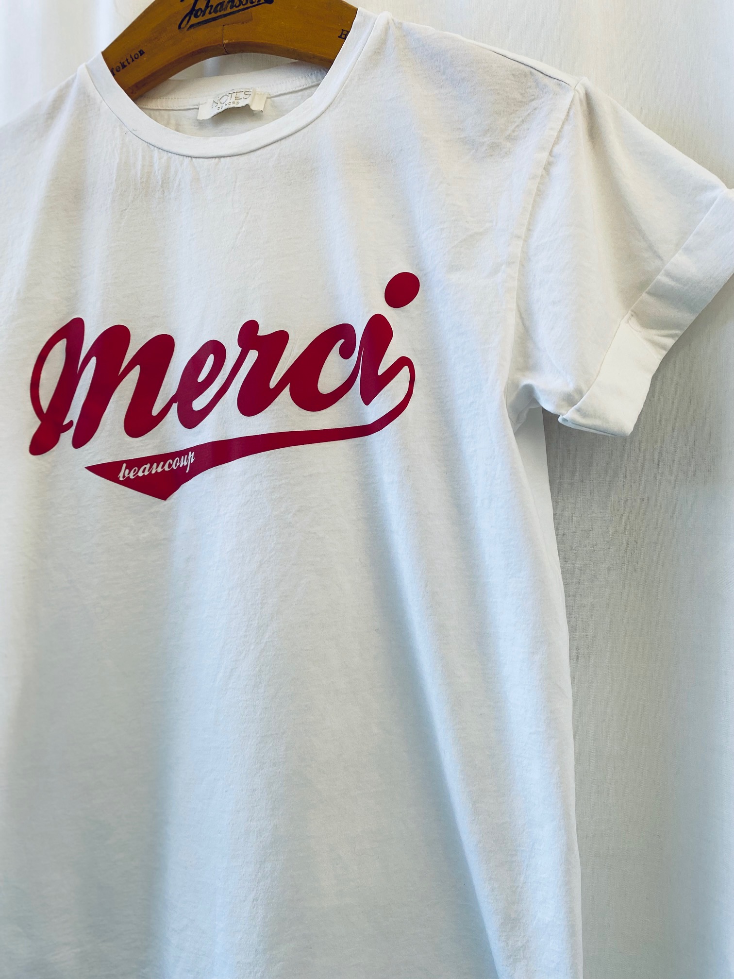 T-shirt "Merci" Notes the Nord