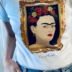 T-shirt Frida Kahlo - vit