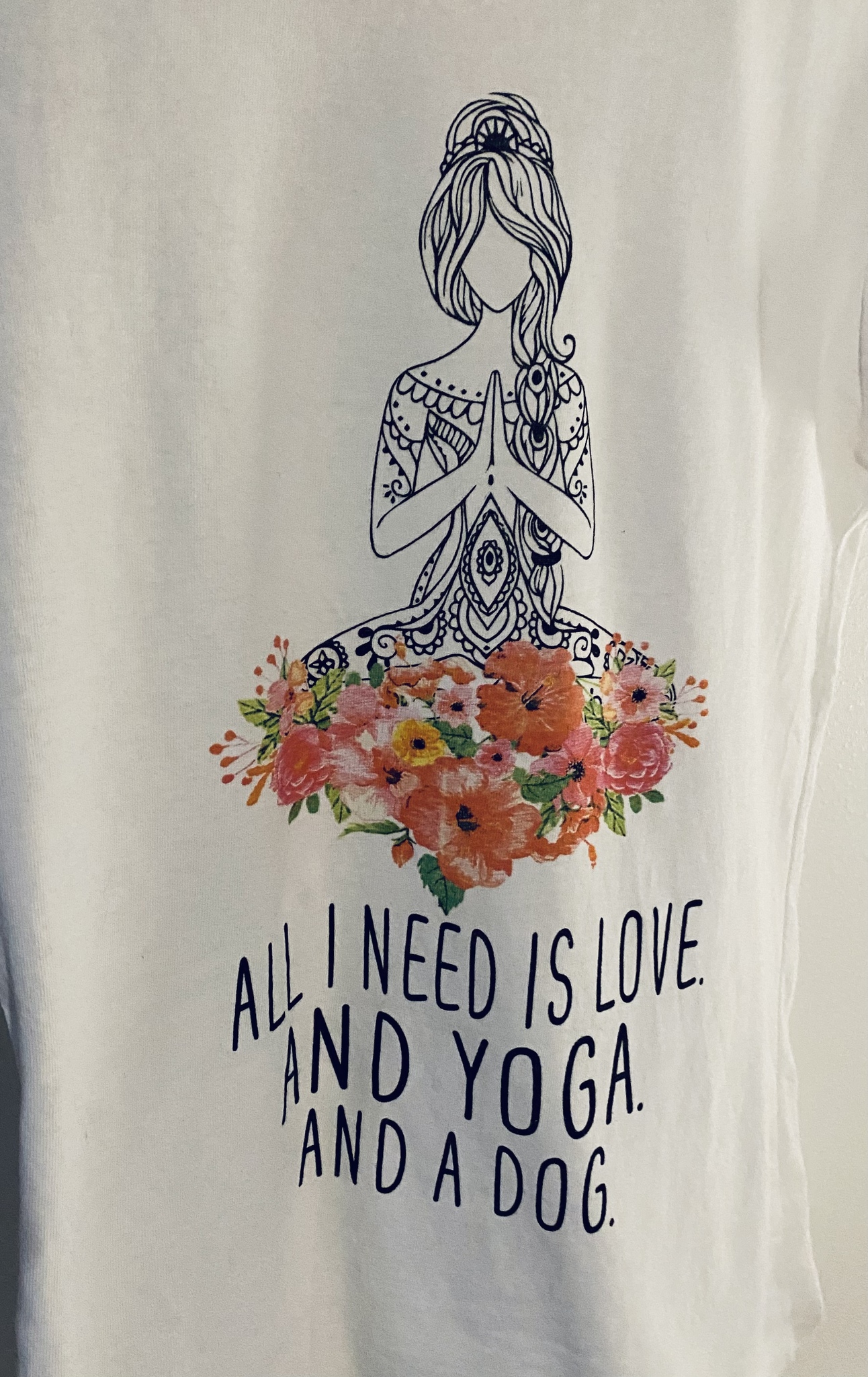 T-shirt yoga & dogs