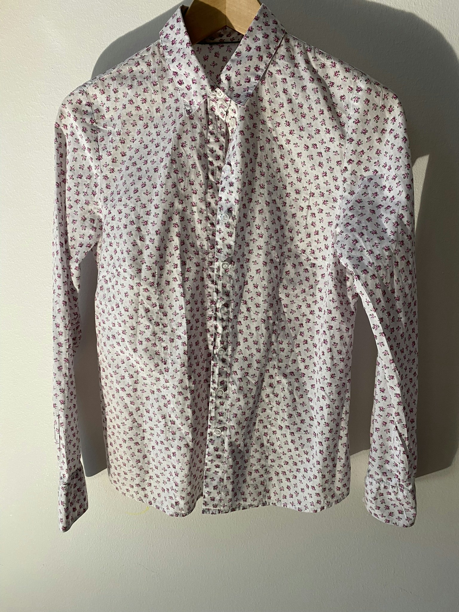 Vintage blommig skjorta