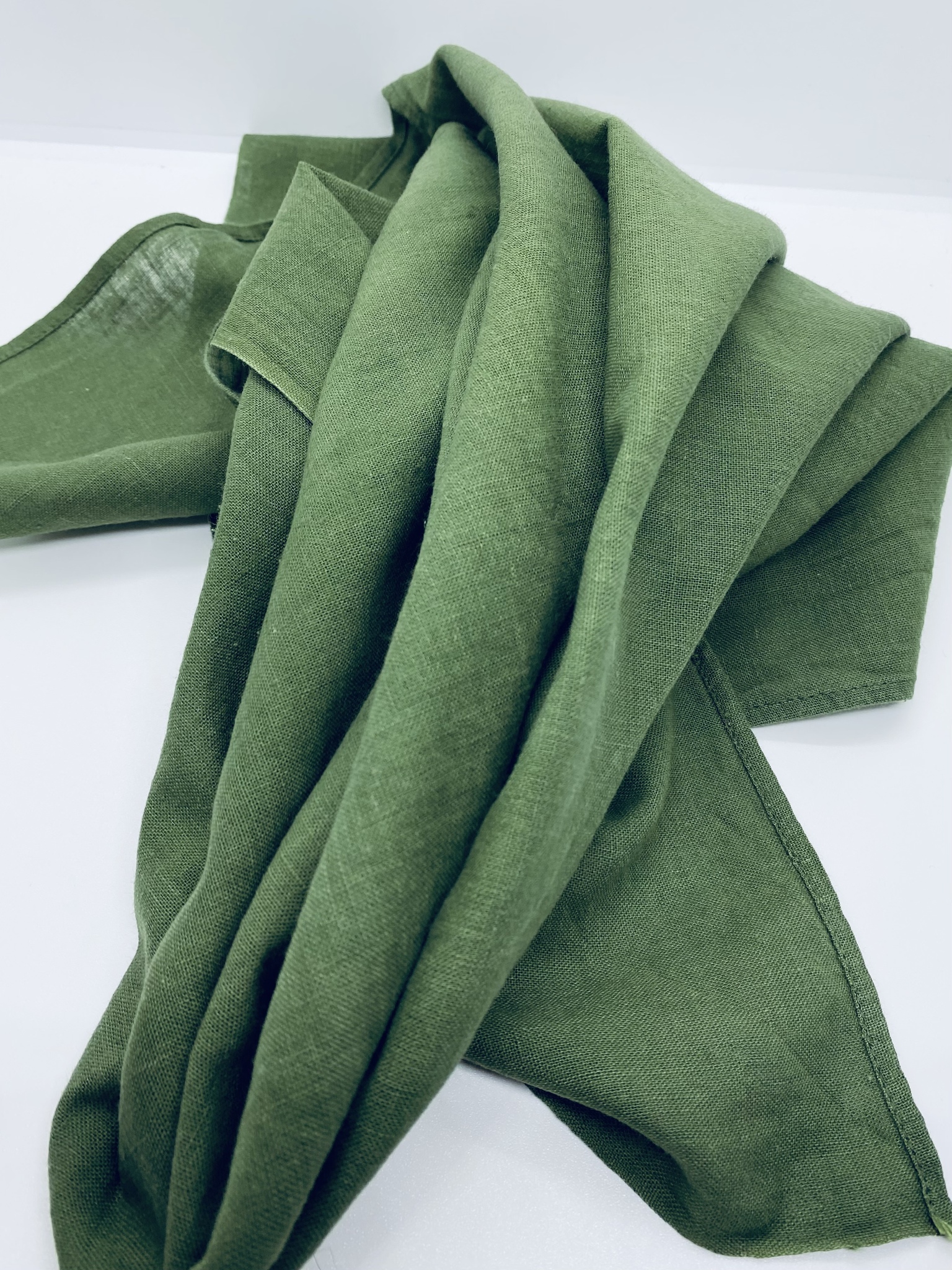 Grön bomullsscarf