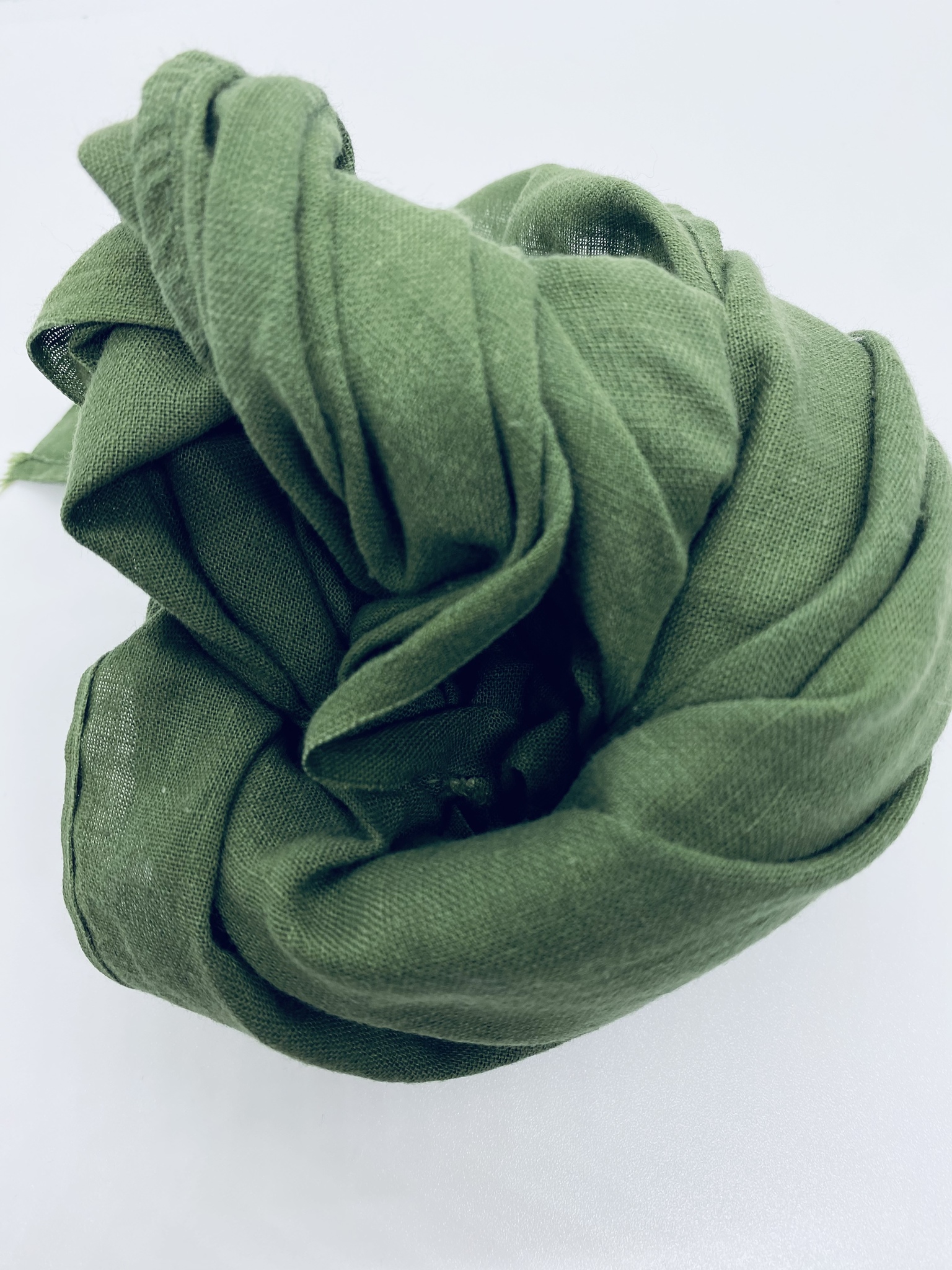 Grön bomullsscarf