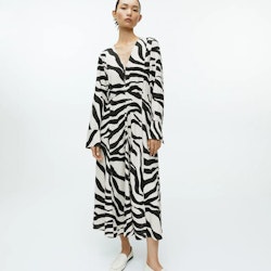 Arket zebramönstrad klänning