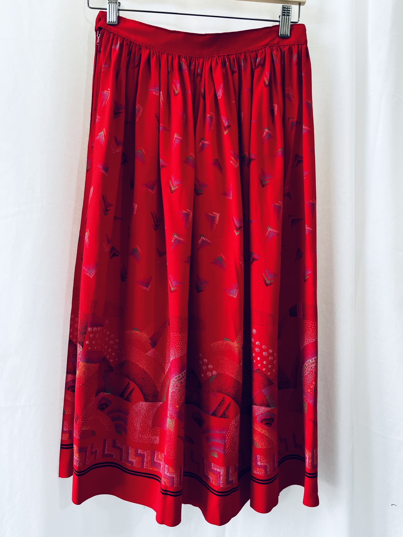 Vintage kjol med boho-mönster