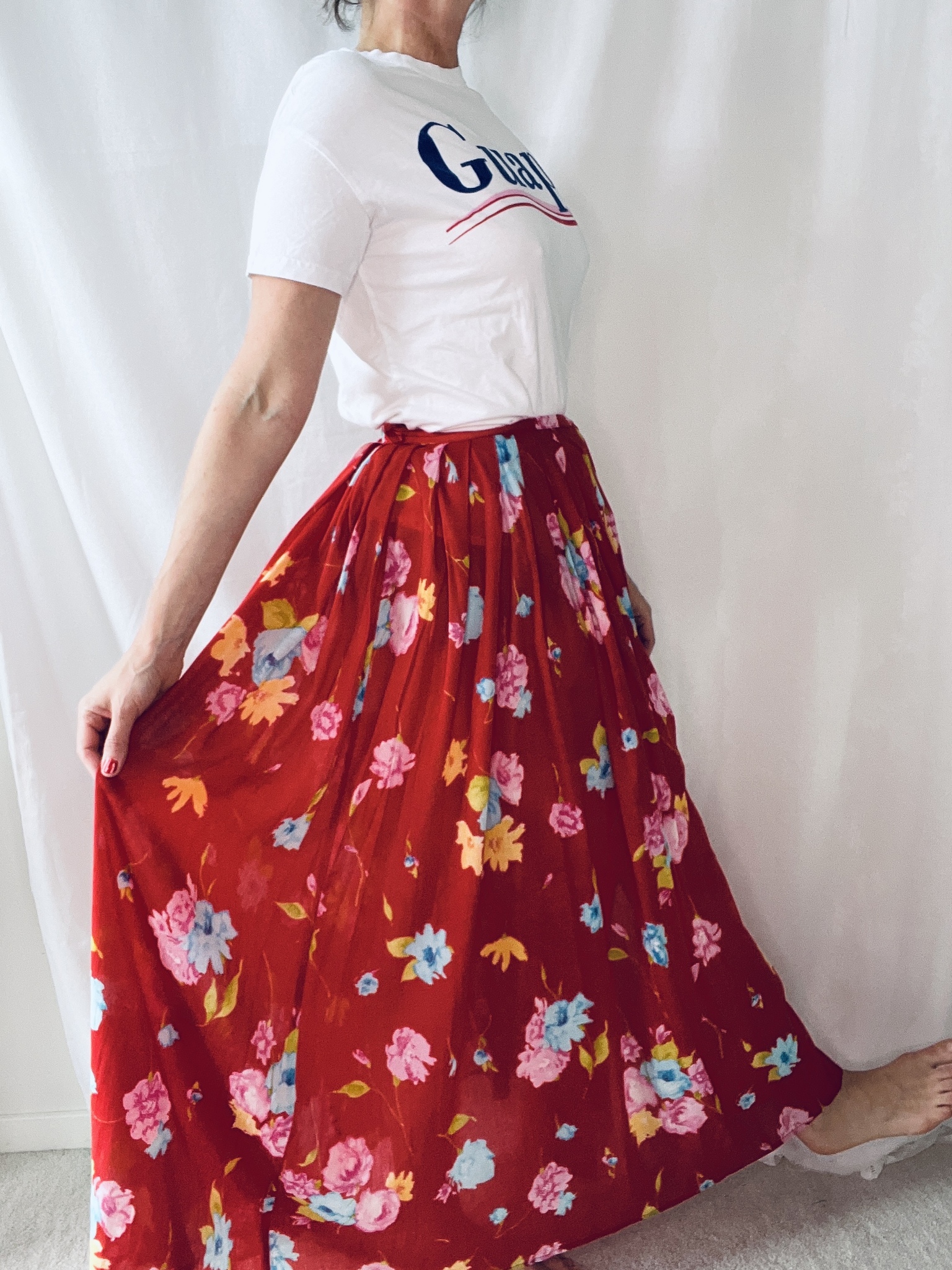 Lång vintage kjol - Getti