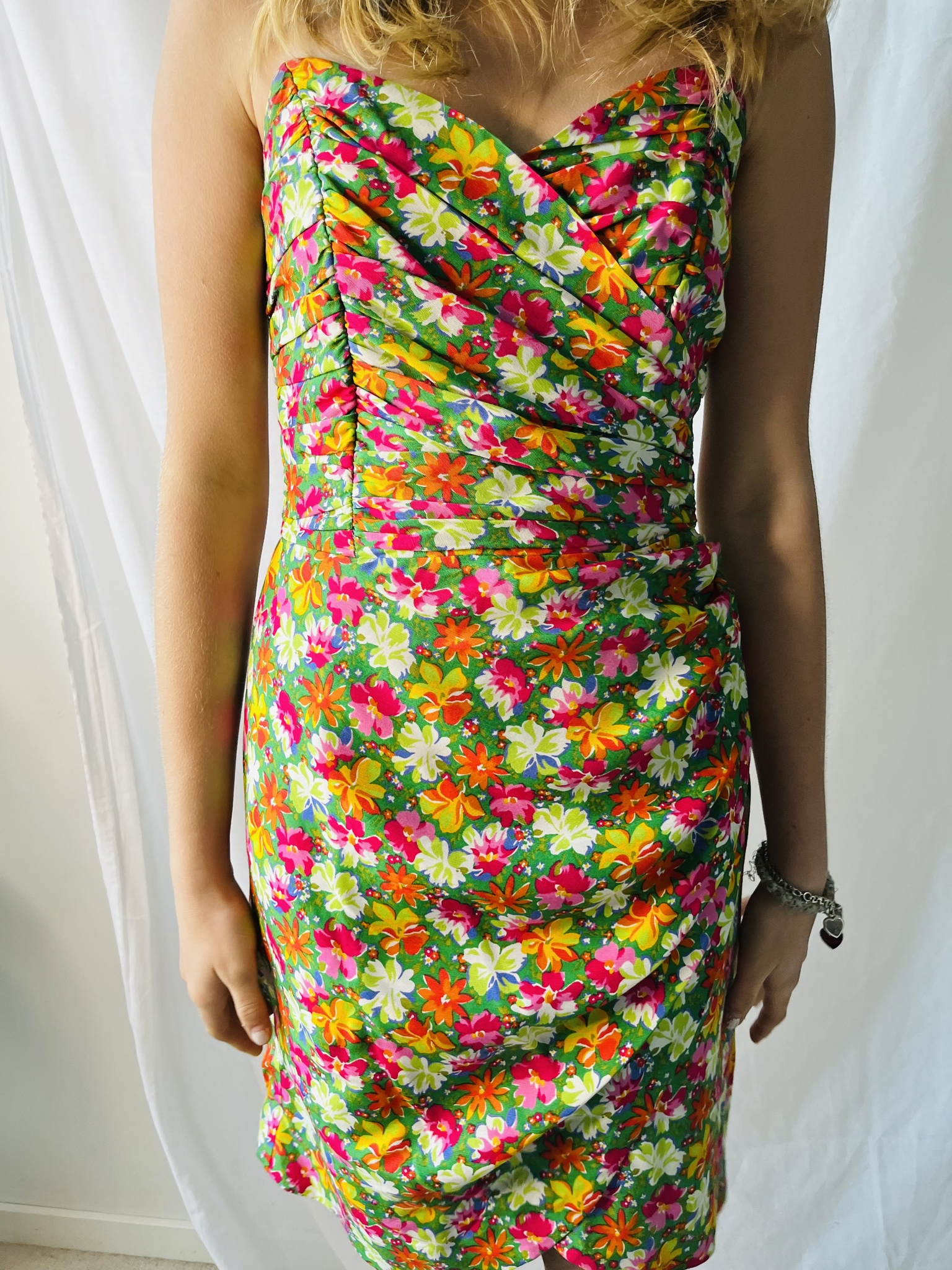 Vintage blommig klänning