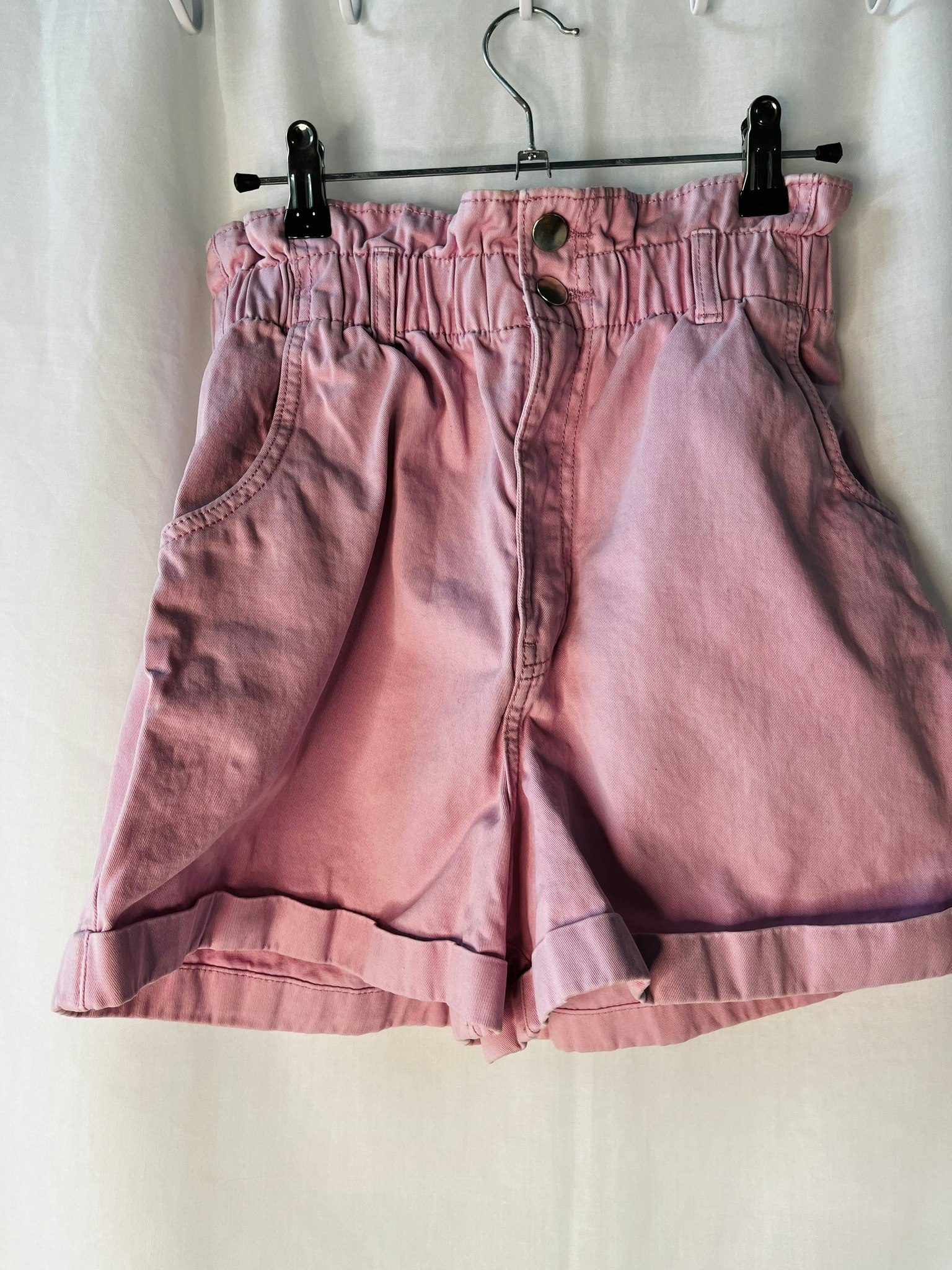 Shorts med resårmidja - rosa