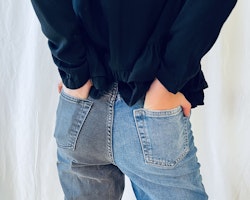 Tvåfärgade jeans