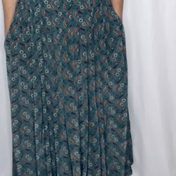 Vintage paisleymönstrad kjol