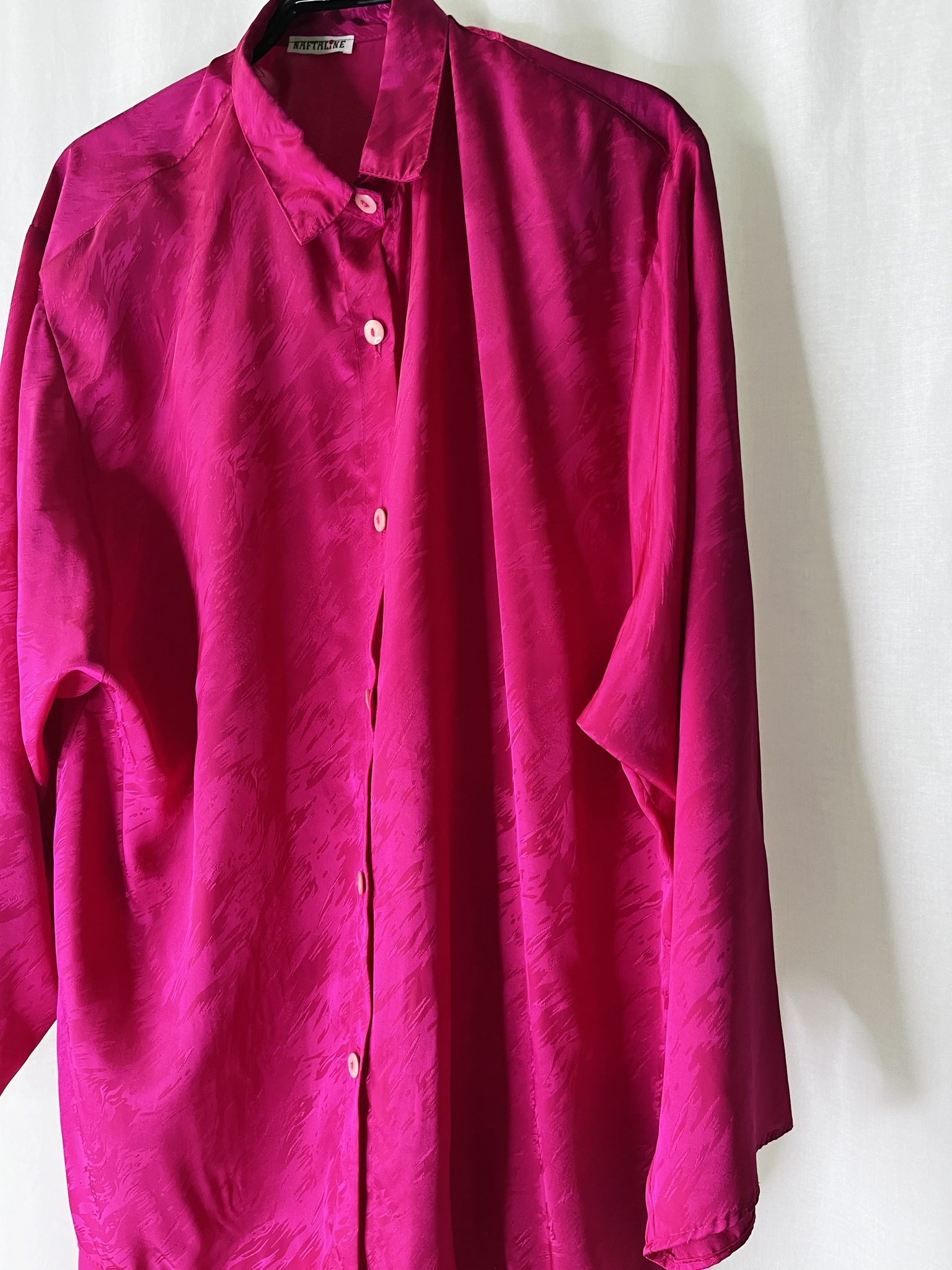 Vintage rosa storskjorta
