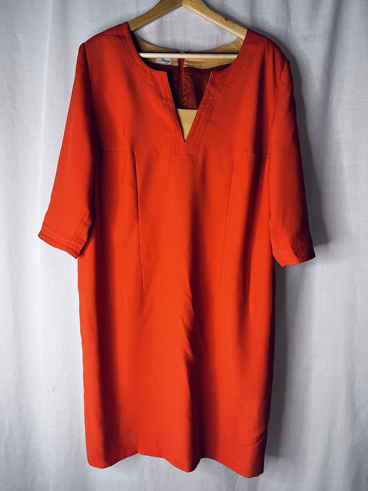 Vintage orange klänning