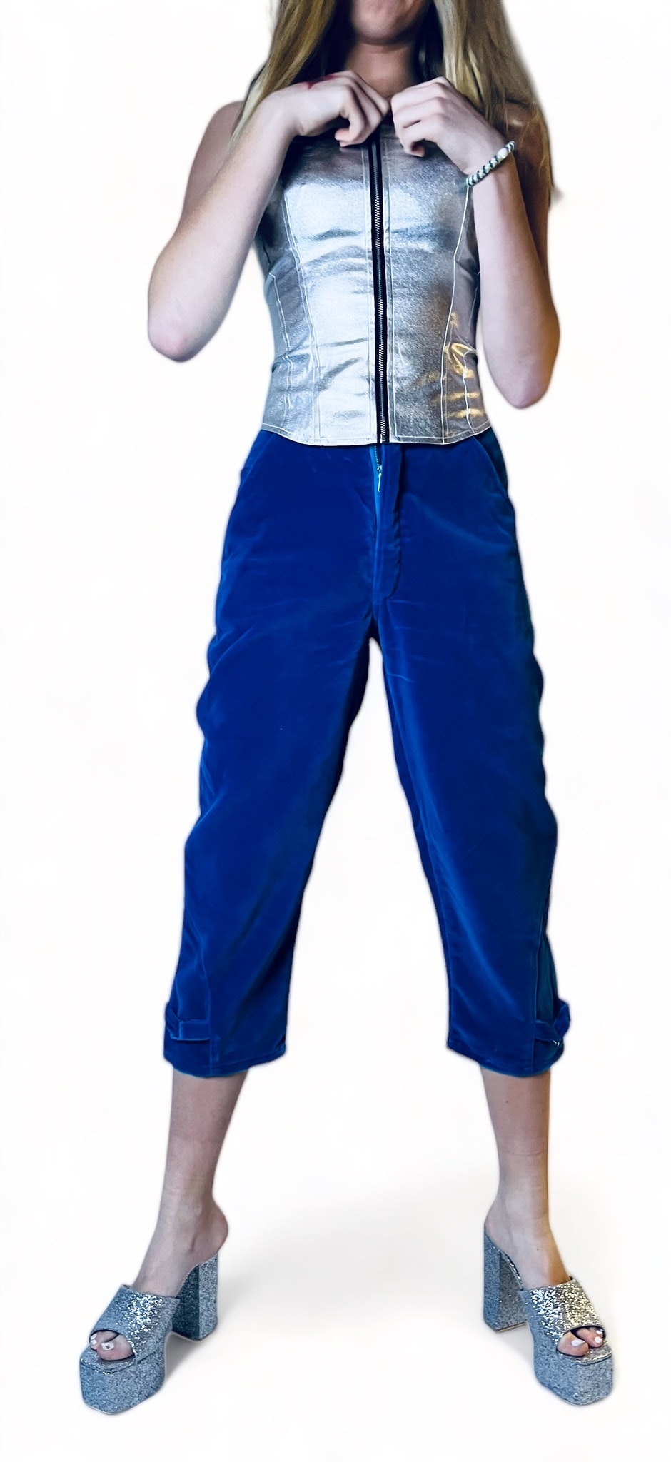 Vintage sammetsbyxor