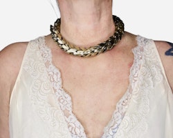 Halsband med fjäll