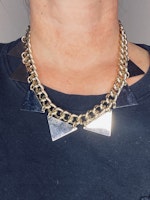 Halsband kedja med trekanter