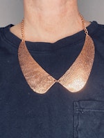 Halsband - bronsfärgad krage