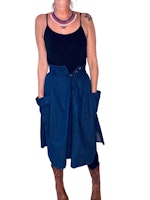 Vintage jeanskjol med stora fickor