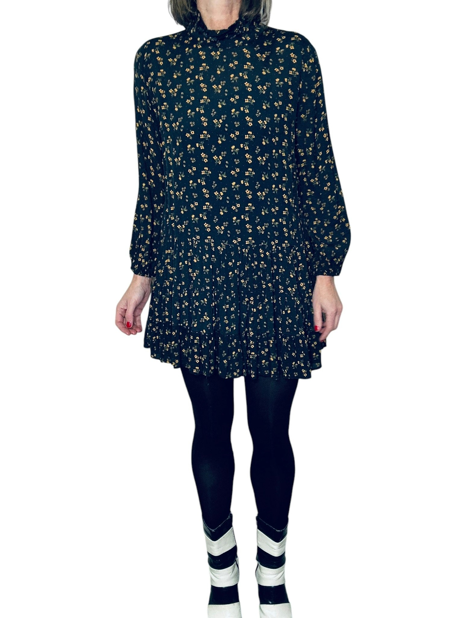 Boho-klänning med små blommor