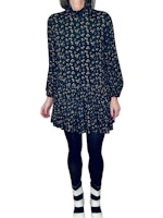 Boho-klänning med små blommor