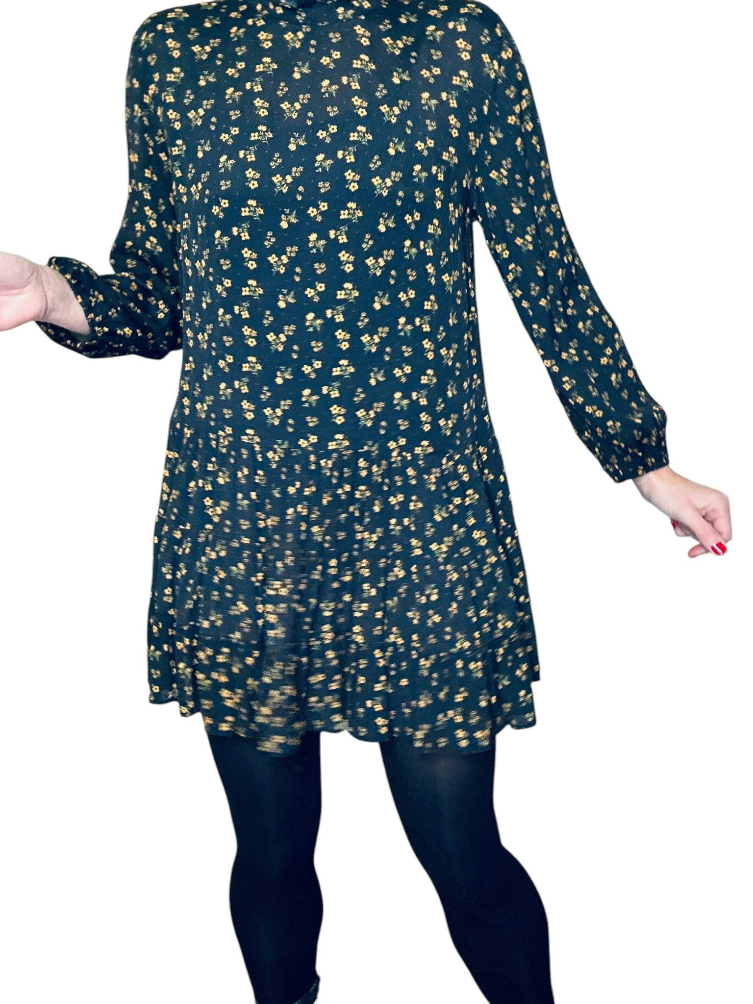 Boho-klänning med små blommor