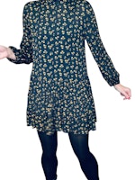 Boho-klänning med små blommor