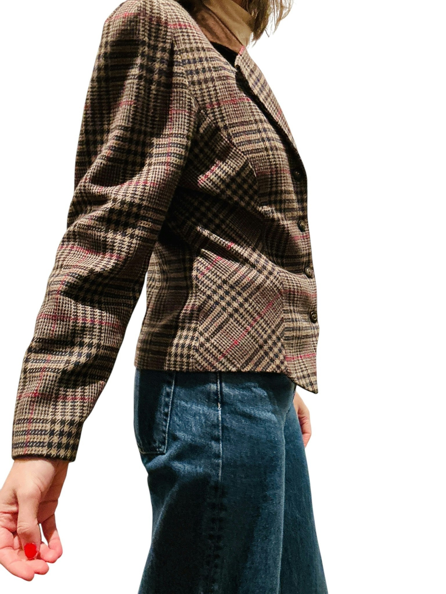 Vintage kavaj i 100% ull
