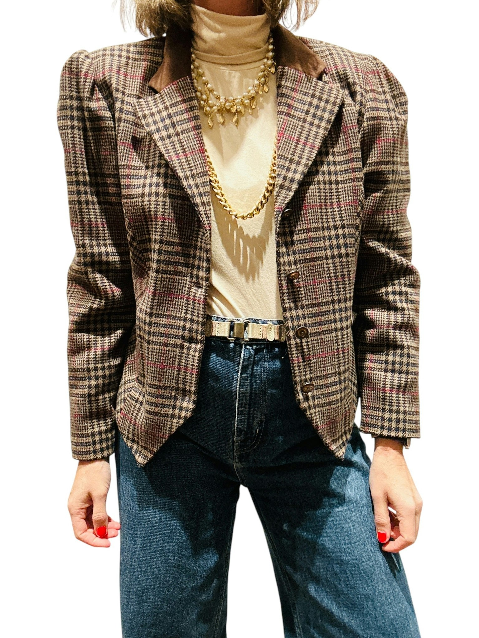 Vintage kavaj i 100% ull