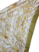 Vintage scarf med guldmönster