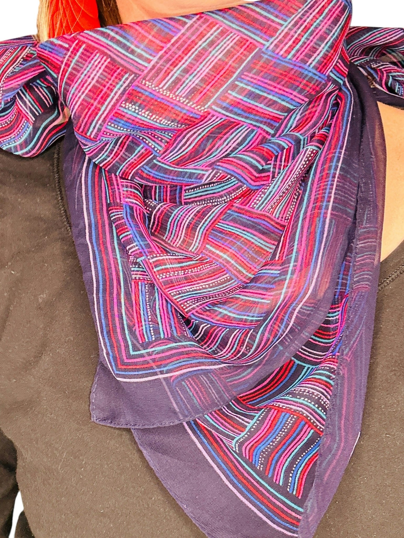 Vintage scarf i chiffong