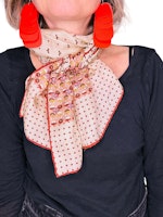 Vintage avlång sidenscarf