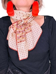 Vintage avlång sidenscarf