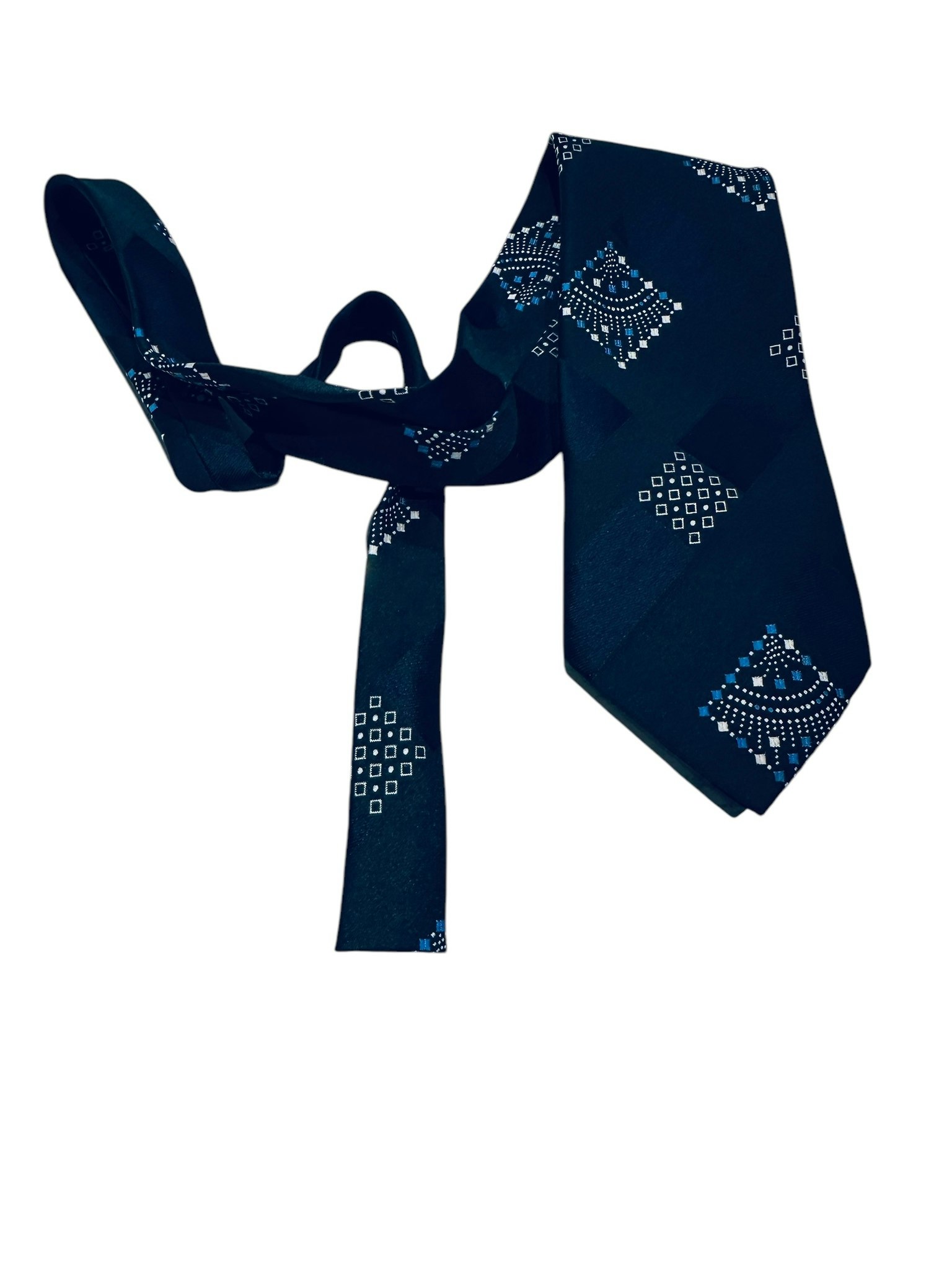 Vintage blå slips 70-tal