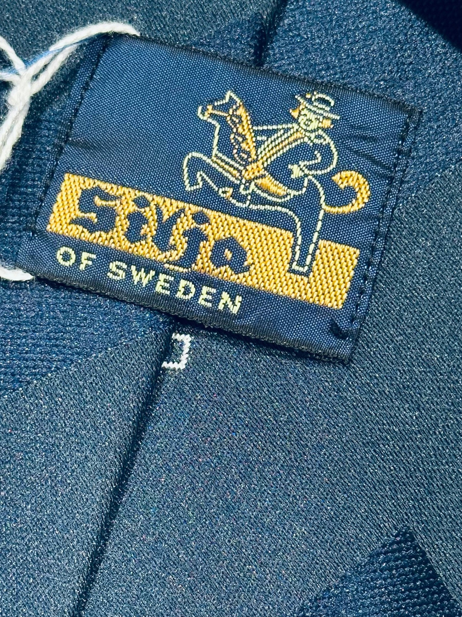 Vintage blå slips 70-tal